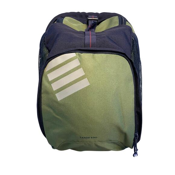 Land’s End Green, Black Backpack, Laptop Sleeve, Two Compartments, Bottle Holder - Picture 3 of 12